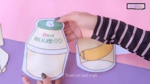 Banana milk Squishy book ? /Hamster Banana Milk DIY Squishy Book / handmade squishy book