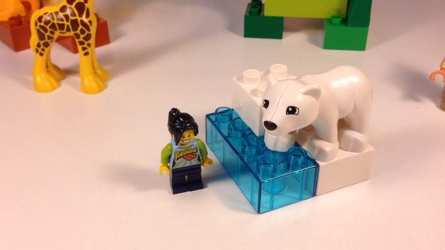 LEGO Duplo 4962 Baby Zoo Animals Legoville Elephant, Giraffe, Lion, Polar Bear смотреть онлайн