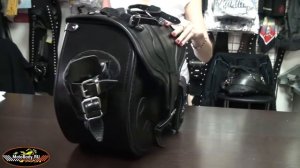 MotoBody.ru -Боковой кожаный мотокофр S81 black * Harley Davidson* Custom