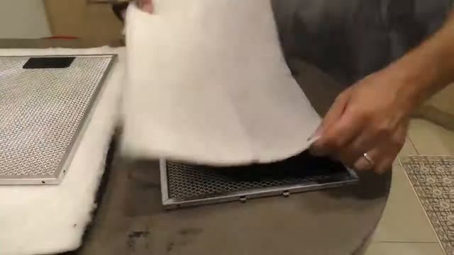 Универсальный комбинированный фильтр для кухонной вытяжки, угольный + жировой , 55х47 см. смотреть онлайн