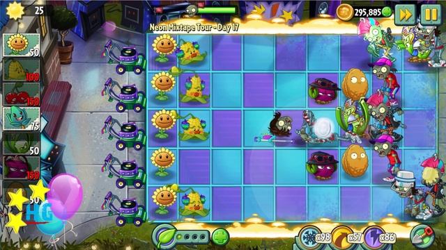 Plants vs Zombies 2 - Neon Mixtape Tour - Day 17 [Breakdancer Zombie] No Premium смотреть онлайн