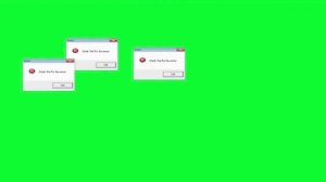 Windows 7 error meme green screen (Remake)