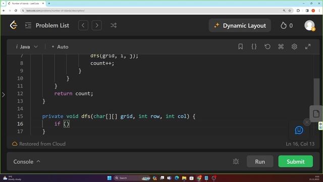 Задача с собеседования в Facebook (FAANG): Число островов. Leetcode 200. Number Of Islands.