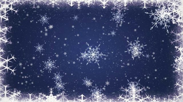 Фон Снежинки. Красивый зимний футаж для монтажа смотреть онлайн