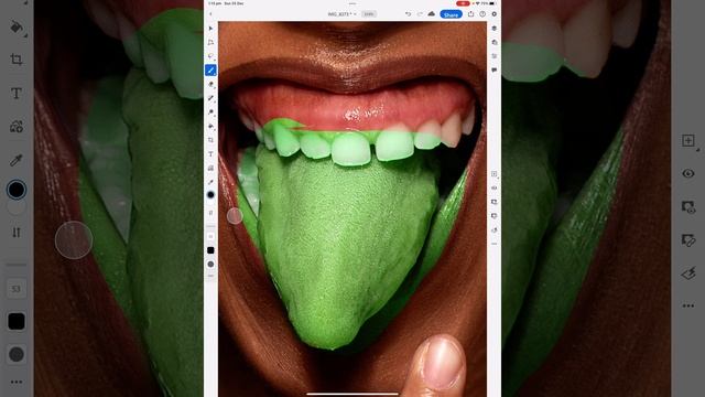 Change a color with photoshop on iPad Pro смотреть онлайн