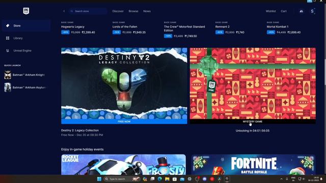 Don't Miss Out on 3050+ Games: Epic Games Holiday Sale 2023 смотреть онлайн