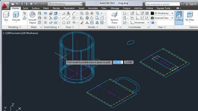 Converta objetos 2D para 3D: AutoCAD 2012 | MAPData смотреть онлайн