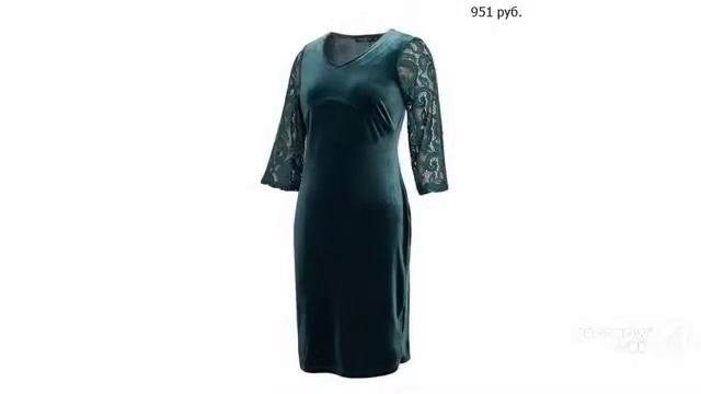 Одежда с AliExpress. Модное бархатное платье с кружевами 2018. смотреть онлайн