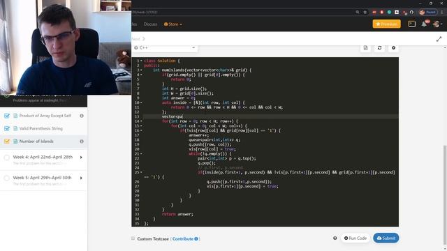 LeetCode Day 17 - Number of Islands (Grid BFS Algorithm) смотреть онлайн