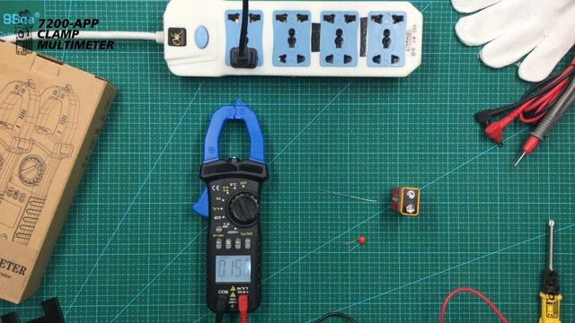 Digital Clamp Meter Bluetooth Clamp Multimeter ac dc amp Meter 7200APP Auto-ranging 6000 Counts смотреть онлайн