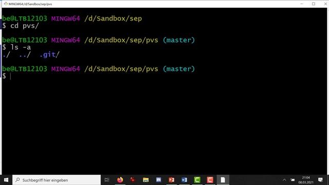 Erster Zugriff auf das git Repository, Clonen, erster Commit und Push смотреть онлайн