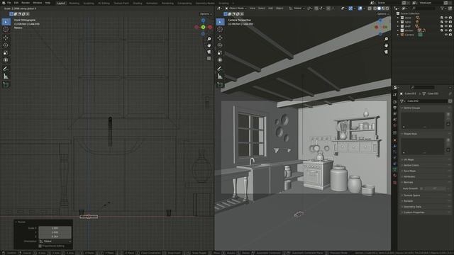 3D Modeling Cartoon Kitchen in Blender | Part 2 смотреть онлайн