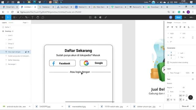Making Home Page Tokopedia UI Design With Figma смотреть онлайн