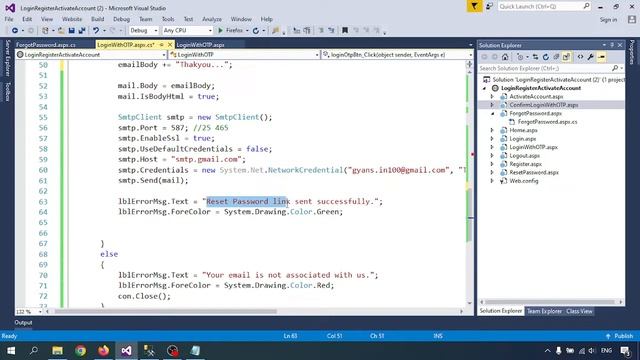 Asp.net C# Tutorial 8 - How to Login with Email OTP With SQL Server in ASP.NET C# смотреть онлайн