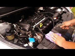 Как правильно помыть мотор Hyundai Solaris.Grass Motor Cleaner