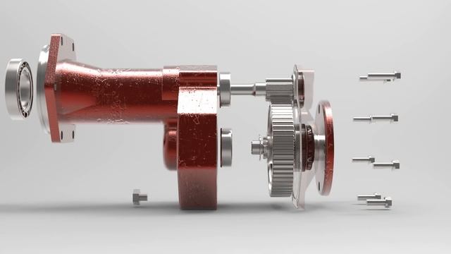 05-2407010 ПЕРЕДАЧА КОНЕЧНАЯ (Kompas-3D+KeyShot) смотреть онлайн