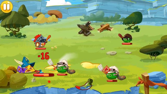 Играю в Angry Birds epic старая версия (первая часть) смотреть онлайн