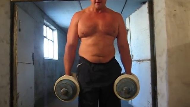 Молотковый подъем гантель 2х62 кг. Курдюков. Hammer curls 2*137lbs смотреть онлайн