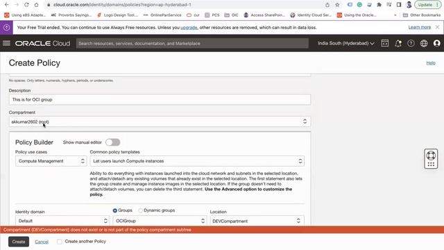 Creating policies in Oracle Cloud Infrastructure (OCI смотреть онлайн