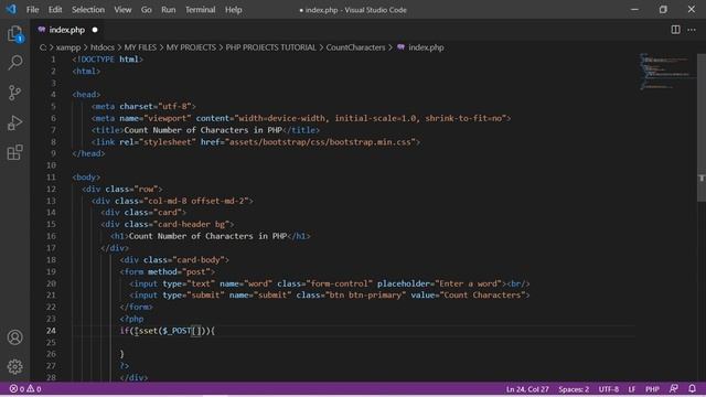 Count Number of Characters using PHP смотреть онлайн
