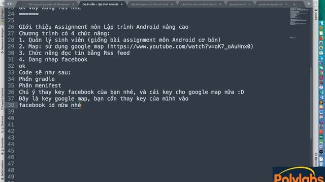 Assignment Lập trình Android nâng cao - Ứng dụng Quản lý Học Tập hoàn chỉnh смотреть онлайн