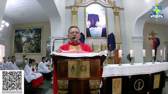 SANTA MISSA DOMINGO DE RAMOS DA PAIXÃO DO SENHOR - PARÓQUIA N. SRA. DOS PRAZERES - CAUCAIA - CE смотреть онлайн
