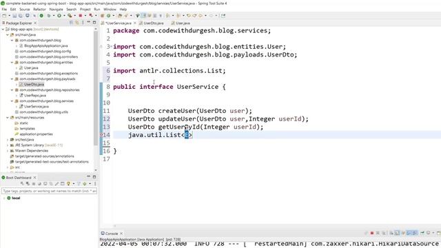 Start Creating User API | Installing Lombok | Creating Entity | Creating Services | Backend Course смотреть онлайн