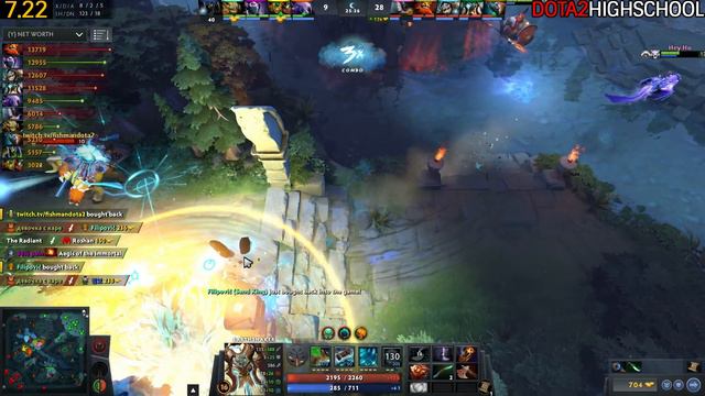 RAMZES [Mars] Brutal Build One Hit Full HP Aggressive Plays 7.22 Dota 2 смотреть онлайн