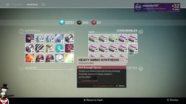 Destiny - HEAVY AMMO GLITCH FIX ! - No More Wasting Synthesis ' смотреть онлайн