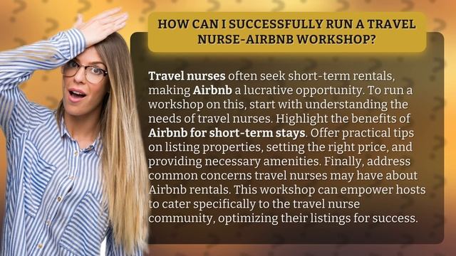 How Can I Successfully Run a Travel Nurse-Airbnb Workshop? смотреть онлайн
