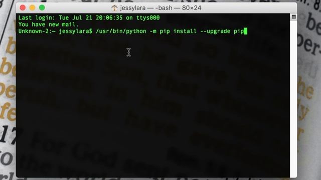 How to upgrade pip on mac terminal Fast and Easy смотреть онлайн