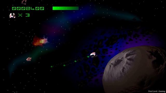 Asteroids - HD PS1 Gameplay - DuckStation
