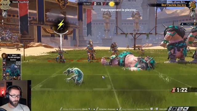 Legendary Edition gameplay! Ogres (the Sage) vs Amazons (cKnoor) - Blood Bowl 2 смотреть онлайн