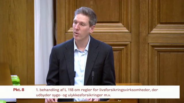 Møde I Salen Om Regler For Livsforsikringsvirksomheder Der Udbyder Syge- Og Ulykkesforsikringer M.v