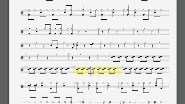 Metallica Ain 't My Bitch drum tablature смотреть онлайн