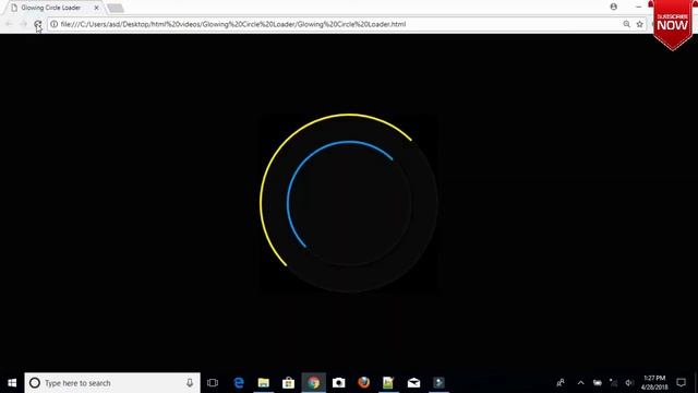 CSS glowing loader ring | Circular Preloader Animation Effects смотреть онлайн