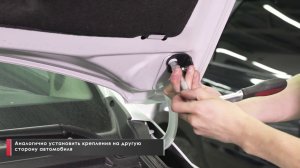 Установка амортизаторов капота на Lada XRay