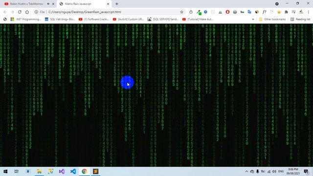 [JAVASCRIPT] Matrix Rain Source Code смотреть онлайн
