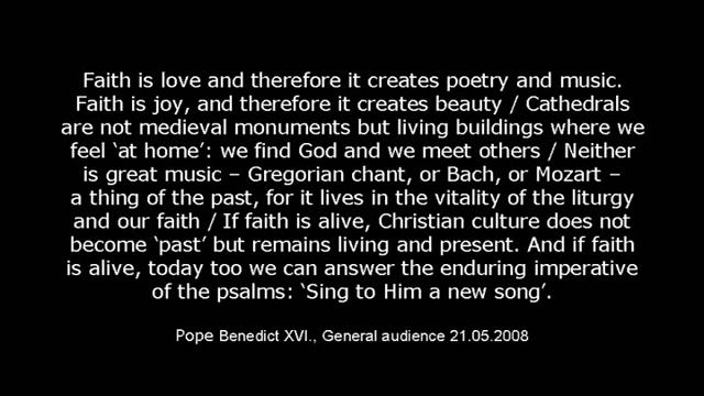 ALMA MATER - pope Benedict XVI. смотреть онлайн