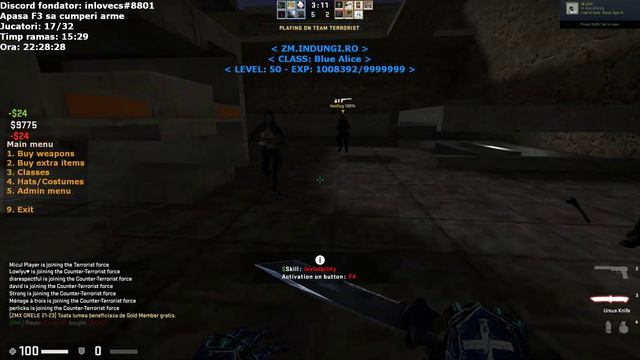 CS:GO - [ZMX] ZM.INDUNGI.RO # ZOMBIE XP | FastDL смотреть онлайн