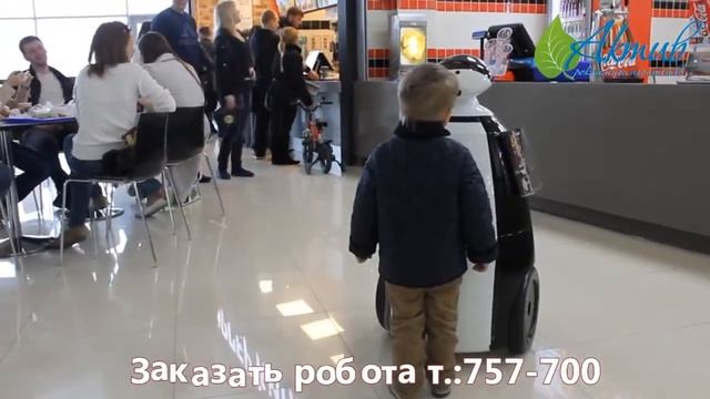 Робот промоутер Тюмень. Промоакция рекламное агентство Актив смотреть онлайн