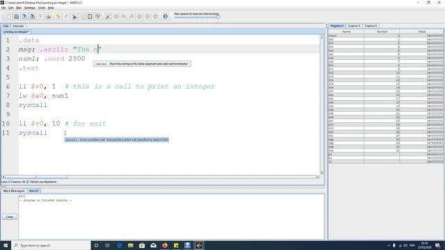 3 Printing an Integer in Assembly Language-MIPS смотреть онлайн
