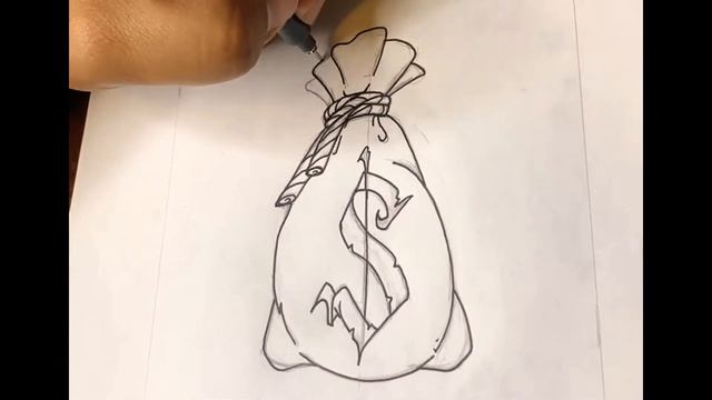 ORIGINAL ART - Blood Money Tattoo Flash Video смотреть онлайн