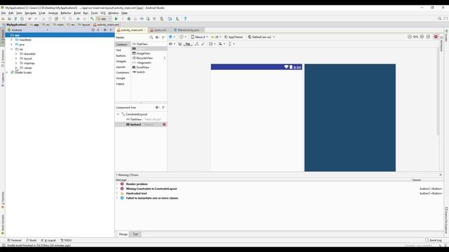 Android Studio Button Not Showing смотреть онлайн