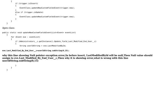 Salesforce: Null Pointer Exception in salesforce смотреть онлайн