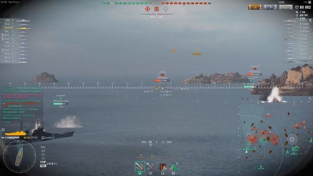 World of Warships -- Tier-X-Battleship "Conqueror" , The Pyromaniac-BB смотреть онлайн