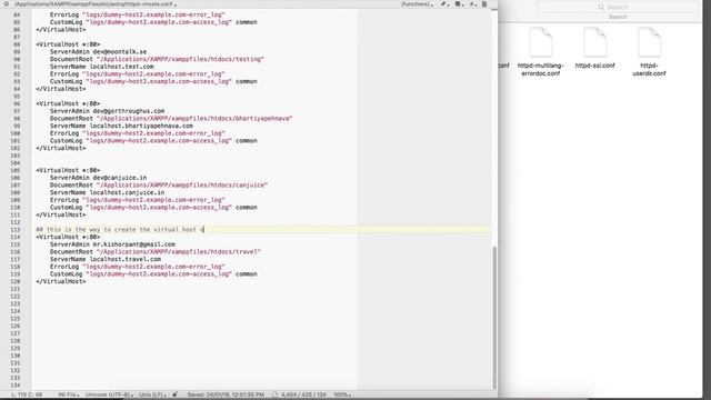 Creating VHost XAMPP Server in MacOS смотреть онлайн