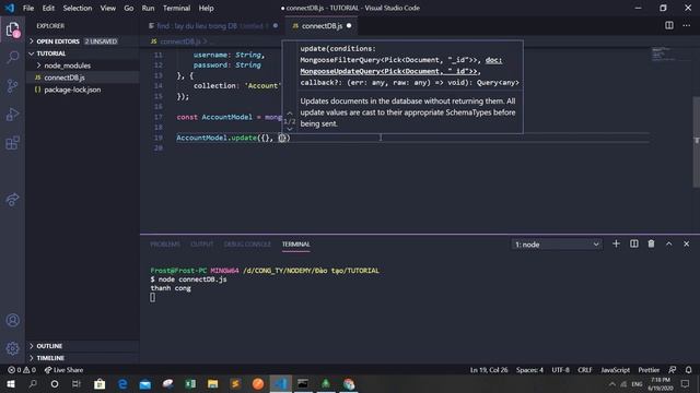 [MongoDB] | Bài 4: Thêm sửa xóa CRUD database với find, create, updateOne, deleteOne | Nodemy смотреть онлайн