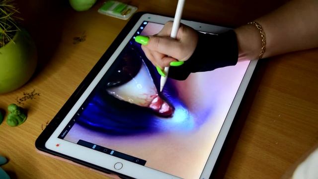 КАК НАРИСОВАТЬ ГЛАЗ НА ПЛАНШЕТЕ в Procreate/How to draw an eye. смотреть онлайн