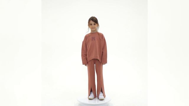 Костюм детский (свитшот, брюки) MINAKU цвет терракот смотреть онлайн